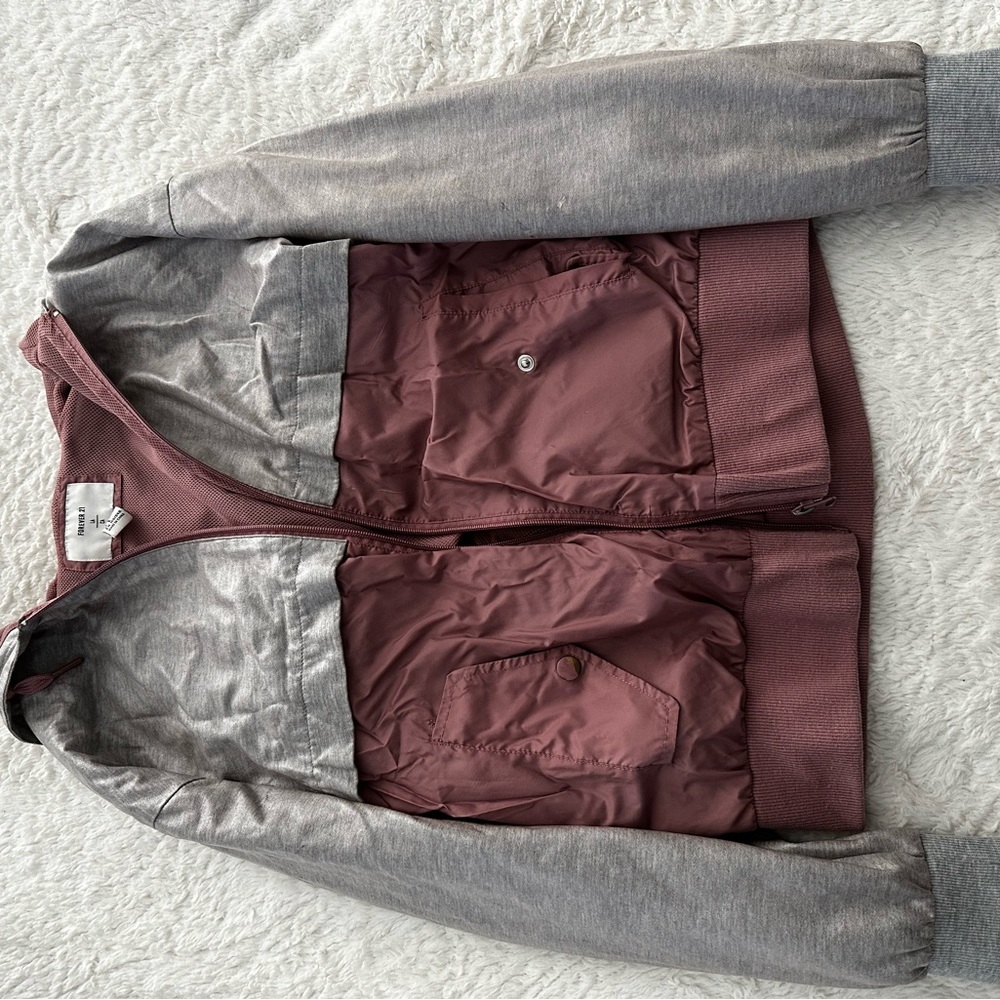 two tone forever 21 windbreaker